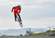 25 March 2020; 2019 Male 9-10 BMX Ireland Champion Malachy O’Reilly, age 10, from Finglas, Dublin, during a Lucan BMX Club feature, at Lucan BMX track, Dublin. Photo by Seb Daly/Sportsfile