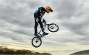 25 March 2020; Jamie Bartley, age 15, from Clonee, Co Dublin, during a Lucan BMX Club feature, at Lucan BMX track, Dublin. Photo by Seb Daly/Sportsfile