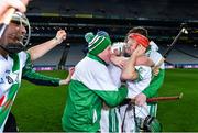 18 January 2020; Tommy Walsh of Tullaroan, centre, and celebrates with team-mates after the AIB GAA Hurling All-Ireland Intermediate Club Championship Final between Fr. O’Neill's and Tullaroan at Croke Park in Dublin. Photo by Piaras Ó Mídheach/Sportsfile