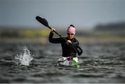 27 March 2020; Irish sprint canoeist Jenny Egan during a training session at Malahide Yacht Club in Dublin. Photo by Seb Daly/Sportsfile