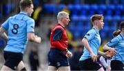 26 February 2020; Referee Tom Colton during the Bank of Ireland Leinster Schools Junior Cup Second Round match between St Michael’s College and Newbridge College at Energia Park in Dublin. Photo by Piaras Ó Mídheach/Sportsfile