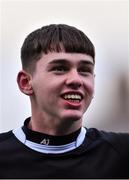 26 February 2020; Michael Collins of Newbridge College after the Bank of Ireland Leinster Schools Junior Cup Second Round match between St Michael’s College and Newbridge College at Energia Park in Dublin. Photo by Piaras Ó Mídheach/Sportsfile