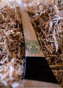 31 March 2020; A finished hurl sits in shavings ready to be sold at The Star Hurley in Jenkinstown, Kilkenny. Photo by Ramsey Cardy/Sportsfile