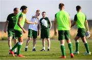 16 July 2019; Republic of Ireland U21 head coach Stepehen Kenny, left, and U19 head coach Tom Mohan watch on during a training session at Vagharshapat Football Academy during the 2019 UEFA European U19 Championships in Yerevan, Armenia. Photo by Stephen McCarthy/Sportsfile