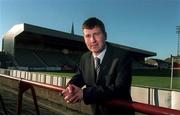10 December 2001; Stephen Kenny, the new Bohemians manager, pictured after a press conference to announce his appointment, Dalymount Park, Dublin. Soccer. Picture credit; David Maher / SPORTSFILE