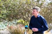 9 April 2020; Republic of Ireland manager Stephen Kenny during an interview with RTÉ close to his home in Co Louth. Photo by Stephen McCarthy/Sportsfile