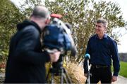 9 April 2020; Republic of Ireland manager Stephen Kenny during an interview with RTÉ close to his home in Co Louth. Photo by Stephen McCarthy/Sportsfile