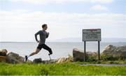 14 April 2020; Para-athlete Alex Lee during a training session near his home at Ballyloughane Strand in Renmore, Galway. Photo by Ramsey Cardy/Sportsfile