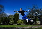 16 April 2020; Modern pentathlete Sive Brassil during a training session at her home in Ballinasloe, Galway. Photo by Ramsey Cardy/Sportsfile