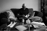 20 April 2020; (EDITORS NOTE: Image has been converted to black & white) Billy Morgan during a feature at his home on the South Douglas Road in Douglas, Cork. Photo by Eóin Noonan/Sportsfile