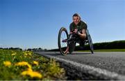 21 April 2020; Irish Paralympian Patrick Monahan poses for a portrait following a training session at Mondello Park in Naas, Kildare. Photo by Seb Daly/Sportsfile