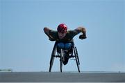 21 April 2020; Irish Paralympian Patrick Monahan during a training session at Mondello Park in Naas, Kildare. Photo by Seb Daly/Sportsfile