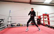 24 April 2020; Irish champion boxer Gary Cully during a training session at Unit 3 Health and Fitness gym in Naas, Kildare. Photo by David Fitzgerald/Sportsfile