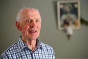 5 May 2020; Masters athlete Pat Naughton, age 87, poses for a portrait during a training session at his home in Nenagh, Tipperary, during the on-going Coronavirus (COVID-19) pandemic. Photo by Stephen McCarthy/Sportsfile