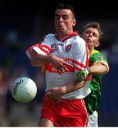7 May 2000; Eamonn Burns of Derry is tackled by Cormac Murphy of Meath during the Church & General National Football League Final between Meath and Derry at Croke Park in Dublin. Photo by Ray Lohan/Sportsfile