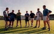 22 May 2001; Selector John O'Leary in conversation with some defenders during a Dublin Senior Football Training Session at Parnell Park in Dublin. Photo by Damien Eagers/Sportsfile