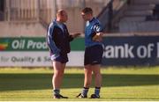 22 May 2001; Manager Tommy Carr in conversation with Jonathan Magee during a Dublin Senior Football Training Session at Parnell Park in Dublin. Photo by Damien Eagers/Sportsfile