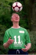 9 May 2002; Former Republic of Ireland manager Jack Charlton OBE, launched a cholesterol awareness campaign with Flora pro.activ! Jack successfully reduced his cholesterol by 11% on a three week trial using Flora pro.activ as part of healthy diet - proving that he never takes his eye off the ball where his health is concerned. Photo by Brendan Moran/Sportsfile
