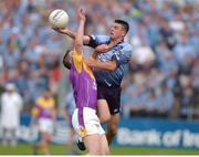 1 June 2002; Senan Connell, Dublin, wins possession from Wexford's David Murphy. Bank of Ireland Leinster Football Championship First Round, Dublin v Wexford, Dr Cullen Park, Carlow. Photo by Matt Browne/Sportsfile