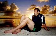 23 May 2002; Jason McAteer, Republic of Ireland, relaxes on  on the beach in Saipan. Soccer. Cup2002. Soccer. Photo by David Maher/Sportsfile