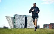 7 May 2020; Irish Olympic Marathon Runner Stephen Scullion during a training session at the Titanic Quarter in Belfast, Northern Ireland. Photo by David Fitzgerald/Sportsfile