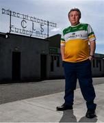 9 May 2020; Legendary Offaly supporter Mick McDonagh, from Tullamore, pictured outside Bord na Mona O’Connor Park on the afternoon of the Leinster GAA Football Senior Championship Round 1 match between Carlow and Offaly at Bord na Mona O’Connor Park in Tullamore, Offaly. This weekend, May 9 and 10, was due to be the first weekend of games in Ireland of the GAA All-Ireland Senior Championship, beginning with provincial matches, which have been postponed following directives from the Irish Government and the Department of Health in an effort to contain the spread of the Coronavirus (COVID-19). The GAA have stated that no inter-county games will take place before October 2020. Photo by Sam Barnes/Sportsfile
