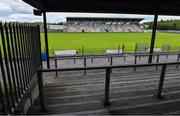 10 May 2020; A general view of Avantcard Páirc Seán MacDiarmada on the afternoon of the Connacht GAA Football Senior Championship Quarter-Final match between Leitrim and Mayo at Avantcard Páirc Seán MacDiarmada in Carrick-on-Shannon, Leitrim. This weekend, May 9 and 10, was due to be the first weekend of games in Ireland of the GAA All-Ireland Senior Championship, beginning with provincial matches, which have been postponed following directives from the Irish Government and the Department of Health in an effort to contain the spread of the Coronavirus (COVID-19). The GAA have stated that no inter-county games will take place before October 2020. Photo by Piaras Ó Mídheach/Sportsfile