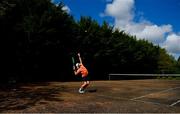 11 May 2020; Irish No.1 ranked tennis player and Davis Cup team member Simon Carr during a training session at his home in Westmeath while adhering to the guidelines of social distancing set down by the Health Service Executive. Following directives from the Irish Government and the Department of Health the majority of the country's sporting associations have suspended all organised sporting activity in an effort to contain the spread of the Coronavirus (COVID-19). Photo by Seb Daly/Sportsfile