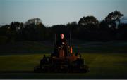12 May 2020; Greenkeeper John Jennings tends to a fairway at Castleknock Golf Club in Dublin as it prepares to re-open as one of the first sports allowed to resume having followed previous directives from the Irish Government on suspending all golfing activity in an effort to contain the spread of the Coronavirus (COVID-19). Golf clubs in the Republic of Ireland can resume activity from May 18th under the Irish government’s Roadmap for Reopening of Society and Business once they follow the protocol jointly published by the GUI and ILGU. The protocol sets out safe measures for golf to return in a phased manner. Photo by Harry Murphy/Sportsfile