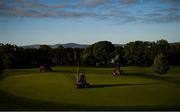 12 May 2020; A general view of greenkeepers at Castleknock Golf Club in Dublin as it prepares to re-open as one of the first sports allowed to resume having followed previous directives from the Irish Government on suspending all golfing activity in an effort to contain the spread of the Coronavirus (COVID-19). Golf clubs in the Republic of Ireland can resume activity from May 18th under the Irish government’s Roadmap for Reopening of Society and Business once they follow the protocol jointly published by the GUI and ILGU. The protocol sets out safe measures for golf to return in a phased manner. Photo by Harry Murphy/Sportsfile