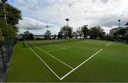 15 May 2020; A general view of Malahide Lawn Tennis and Croquet Club in Dublin as it prepares to re-open as one of the first sports allowed to resume having followed previous directives from the Irish Government on suspending all tennis activity in an effort to contain the spread of the Coronavirus (COVID-19). Tennis clubs in the Republic of Ireland can resume activity from May 18th under the Irish government’s Roadmap for Reopening of Society and Business once they follow the protocol published by Tennis Ireland. The protocol sets out safe measures for tennis to return in a phased manner. Photo by Brendan Moran/Sportsfile