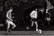 16 May 1980; Diego Maradona of Argentina in action against Gerry Daly of Republic of Ireland during the International Friendly match between Republic of Ireland and Argentina at Lansdowne Road in Dublin. Photo by Ray McManus/Sportsfile