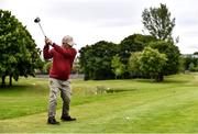 18 May 2020; Club member Brendan Foy, from Clontarf, tee's off on the 14th during a round of golf at Clontarf Golf Club in Dublin as it resumes having previously suspended all activity following directives from the Irish Government in an effort to contain the spread of the Coronavirus (COVID-19). Golf clubs in the Republic of Ireland resumed activity on May 18th under the Irish government’s Roadmap for Reopening of Society and Business following strict protocols of social distancing and hand sanitisation among others allowing it to return in a phased manner. Photo by Sam Barnes/Sportsfile