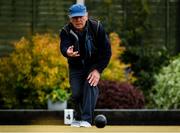 18 May 2020; Club member Aidan Foy from Clontarf participates in lawn bowling at Clontarf Bowling Club in Dublin as it resumes having previously suspended all activity following directives from the Irish Government in an effort to contain the spread of the Coronavirus (COVID-19). Lawn bowling clubs in the Republic of Ireland resumed activity on May 18th under the Irish government’s Roadmap for Reopening of Society and Business following strict protocols of social distancing and hand sanitisation among others allowing it to return in a phased manner. Photo by Sam Barnes/Sportsfile