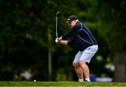 18 May 2020; Club member Dave Kelly from Glasnevin tees off on the 10th during a round of golf at Clontarf Golf Club in Dublin as it resumes having previously suspended all activity following directives from the Irish Government in an effort to contain the spread of the Coronavirus (COVID-19). Golf clubs in the Republic of Ireland resumed activity on May 18th under the Irish government’s Roadmap for Reopening of Society and Business following strict protocols of social distancing and hand sanitisation among others allowing it to return in a phased manner. Photo by Sam Barnes/Sportsfile
