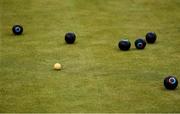 18 May 2020; A general view of Lawn Bowls around the Jack at Clontarf Bowling Club in Dublin as it resumes having previously suspended all activity following directives from the Irish Government in an effort to contain the spread of the Coronavirus (COVID-19). Lawn bowling clubs in the Republic of Ireland resumed activity on May 18th under the Irish government’s Roadmap for Reopening of Society and Business following strict protocols of social distancing and hand sanitisation among others allowing it to return in a phased manner. Photo by Sam Barnes/Sportsfile