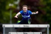 18 May 2020; Hurdler Riona Doherty of Finn Valley Athletic Club during a training session at the Finn Valley Centre in Stranorlar, Donegal, as athletics resumes having previously suspended all activity following directives from the Irish Government in an effort to contain the spread of the Coronavirus (COVID-19). Athletics clubs in the Republic of Ireland resumed activity on May 18th under the Irish government’s Roadmap for Reopening of Society and Business following strict protocols of social distancing and hand sanitisation among others allowing it to return in a phased manner. Photo by Stephen McCarthy/Sportsfile