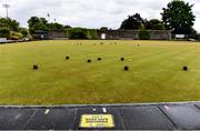 18 May 2020; A general view of social distancing signage at Clontarf Bowling Club in Dublin as it resumes having previously suspended all activity following directives from the Irish Government in an effort to contain the spread of the Coronavirus (COVID-19). Lawn bowling clubs in the Republic of Ireland resumed activity on May 18th under the Irish government’s Roadmap for Reopening of Society and Business following strict protocols of social distancing and hand sanitisation among others allowing it to return in a phased manner. Photo by Sam Barnes/Sportsfile