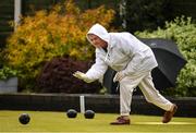 18 May 2020; Club member Gretta Hardy from Raheny participates in lawn bowling at Clontarf Bowling Club in Dublin as it resumes having previously suspended all activity following directives from the Irish Government in an effort to contain the spread of the Coronavirus (COVID-19). Lawn bowling clubs in the Republic of Ireland resumed activity on May 18th under the Irish government’s Roadmap for Reopening of Society and Business following strict protocols of social distancing and hand sanitisation among others allowing it to return in a phased manner. Photo by Sam Barnes/Sportsfile