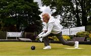 18 May 2020; Club member Ann O'Reilly, from Clontarf, participates in lawn bowling at Clontarf Bowling Club in Dublin as it resumes having previously suspended all activity following directives from the Irish Government in an effort to contain the spread of the Coronavirus (COVID-19). Lawn bowling clubs in the Republic of Ireland resumed activity on May 18th under the Irish government’s Roadmap for Reopening of Society and Business following strict protocols of social distancing and hand sanitisation among others allowing it to return in a phased manner. Photo by Sam Barnes/Sportsfile