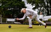 18 May 2020; Club member Madge Lynch, from Glasnevin, participates in lawn bowling at Clontarf Bowling Club in Dublin as it resumes having previously suspended all activity following directives from the Irish Government in an effort to contain the spread of the Coronavirus (COVID-19). Lawn bowling clubs in the Republic of Ireland resumed activity on May 18th under the Irish government’s Roadmap for Reopening of Society and Business following strict protocols of social distancing and hand sanitisation among others allowing it to return in a phased manner. Photo by Sam Barnes/Sportsfile