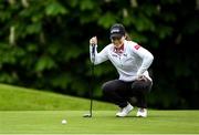18 May 2020; Club member and Irish professional golfer Leona Maguire during a round of golf at Slieve Russell Golf Club in Cavan as it resumes having previously suspended all activity following directives from the Irish Government in an effort to contain the spread of the Coronavirus (COVID-19). Golf clubs in the Republic of Ireland resumed activity on May 18th under the Irish government’s Roadmap for Reopening of Society and Business following strict protocols of social distancing and hand sanitisation among others allowing it to return in a phased manner. Photo by Ramsey Cardy/Sportsfile