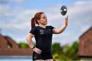 26 May 2020; Paralympic athlete Niamh McCarthy poses for a portrait following a training session at her home in Carrigaline, Cork, while adhering to the guidelines of social distancing set down by the Health Service Executive. Following directives from the Irish Government and the Department of Health the majority of the country's sporting associations have suspended all organised sporting activity in an effort to contain the spread of the Coronavirus (COVID-19). As a result of these restrictions, Niamh has struggled to regularly access her throwing circle at the local GAA club. Photo by Sam Barnes/Sportsfile
