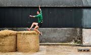27 May 2020; Irish Long Jump athlete Shane Howard of Bandon AC, Cork, during a training session at the family farm in Rathcormac, Cork, while adhering to the guidelines of social distancing set down by the Health Service Executive. Following directives from the Irish Government and the Department of Health the majority of the country's sporting associations have suspended all organised sporting activity in an effort to contain the spread of the Coronavirus (COVID-19). Photo by Sam Barnes/Sportsfile