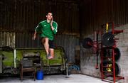27 May 2020; Irish Long Jump athlete Shane Howard of Bandon AC, Cork, during a training session at the family farm in Rathcormac, Cork, while adhering to the guidelines of social distancing set down by the Health Service Executive. Following directives from the Irish Government and the Department of Health the majority of the country's sporting associations have suspended all organised sporting activity in an effort to contain the spread of the Coronavirus (COVID-19). As a result of these restrictions, Shane is unable to travel to his usual training facility at CIT. Photo by Sam Barnes/Sportsfile