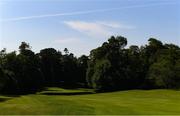 28 May 2020; The 13th green at Mount Juliet Golf Club on the date that would have been the first round of the 2020 Dubai Duty Free Irish Open Golf Championship, part of the European Tour's Rolex Series. The European Tour have also today announced the resumption of the 2020 schedule and The Rolex Series, but it does not include a new date for the 2020 Irish Open. The event was postponed in March by the European Tour due to the Irish Government having suspended all sporting activity in an effort to contain the spread of the Coronavirus (COVID-19) pandemic. Golf clubs in the Republic of Ireland were allowed to resume activity on May 18th under the Irish Government’s Roadmap for Reopening of Society and Business following strict protocols of social distancing and hand sanitisation among others allowing it to return in a phased manner. Photo by Matt Browne/Sportsfile
