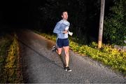 31 May 2020; David Herity, former Kilkenny All-Ireland winning goalkeeper and current Kildare Senior Hurling manager, running near his home in Ennisnag in Kilkenny from 2am to 3am on Sunday morning to fundraise for #RoarForRuairi. The Kildare senior and minor hurling squads and backroom teams took part in a 40-hour consecutive run which started at 6pm on Friday the 20th May until 10am on Sunday the 31st of May to raise funds for Roar for Ruairi. Ruairi McDonnell is a 6 year old boy from Clane in Kildare who has been diagnosed with a very rare degenerative and life-limiting neurological condition. The aim of this fundraiser is to raise funds for home developments for Ruairi and his family. Donations can be made at https://www.gofundme.com/f/kildare-senior-hurlers-40hr-run-for-ruairi. Photo by Piaras Ó Mídheach/Sportsfile