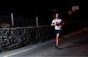 31 May 2020; David Herity, former Kilkenny All-Ireland winning goalkeeper, and current Kildare Senior Hurling manager in Kells, Co Kilkenny, near his home, during a run from 2am to 3am on Sunday morning, as part of the #RoarForRuairi. The Kildare senior and minor hurling squads and backroom teams took part in a 40-hour consecutive run which started at 6pm on Friday the 20th May until 10am on Sunday the 31st of May to raise funds for Roar for Ruairi. Ruairi McDonnell is a 6 year old boy from Clane in Kildare who has been diagnosed with a very rare degenerative and life-limiting neurological condition. The aim of this fundraiser is to raise funds for home developments for Ruairi and his family. Donations can be made at https://www.gofundme.com/f/kildare-senior-hurlers-40hr-run-for-ruairi. Photo by Piaras Ó Mídheach/Sportsfile