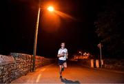 31 May 2020; David Herity, former Kilkenny All-Ireland winning goalkeeper, and current Kildare Senior Hurling manager in Kells, Co Kilkenny, near his home, during a run from 2am to 3am on Sunday morning, as part of the #RoarForRuairi. The Kildare senior and minor hurling squads and backroom teams took part in a 40-hour consecutive run which started at 6pm on Friday the 20th May until 10am on Sunday the 31st of May to raise funds for Roar for Ruairi. Ruairi McDonnell is a 6 year old boy from Clane in Kildare who has been diagnosed with a very rare degenerative and life-limiting neurological condition. The aim of this fundraiser is to raise funds for home developments for Ruairi and his family. Donations can be made at https://www.gofundme.com/f/kildare-senior-hurlers-40hr-run-for-ruairi. Photo by Piaras Ó Mídheach/Sportsfile