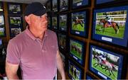 2 June 2020; Race horse trainer and former Kildare GAA footballer Willie McCreery in his office at Rathbride Stables in Kildare. Horse racing has been suspended due to the Irish Government's efforts to contain the spread of the Coronavirus (COVID-19) pandemic. Horse Racing in the Republic of Ireland is allowed to resume racing on June 8th under the Irish Government’s Roadmap for Reopening of Society and Business following strict protocols of social distancing and hand sanitisation among others allowing it to return in a phased manner. Photo by Ramsey Cardy/Sportsfile